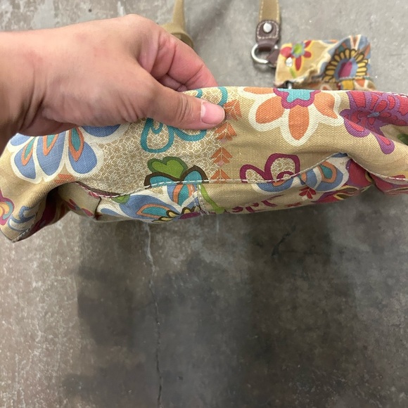 Fossil Floral Canvas Tote Bag - Multicolor y2k flower power - Picture 3 of 6